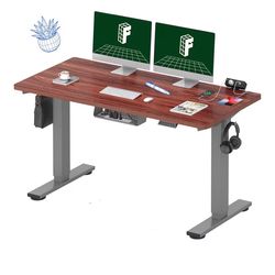 Standing Desk 55” x 28” Mahogany