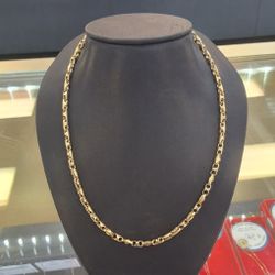 14k White Gold Link Chain-28.3g-24in