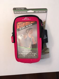 Armband phone reflective case