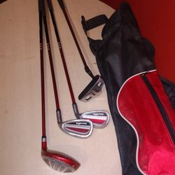 Kids Ages 3-5 Jr Golf Set TiTech Future Pro, Driver #5, #9 Iron & Putter, Bag & Balls