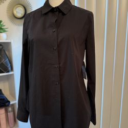 Classic Black Long-sleeved Shirt