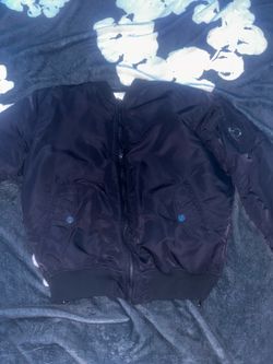 Black Bomber Jacket  2xl