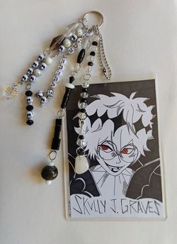 Twisted Wonderland Skully J. Graves and Jack Skellington Handmade Keychain $15