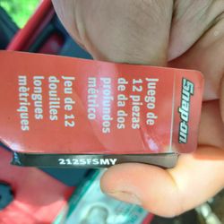 12 Piece Metric Socket Snap On 