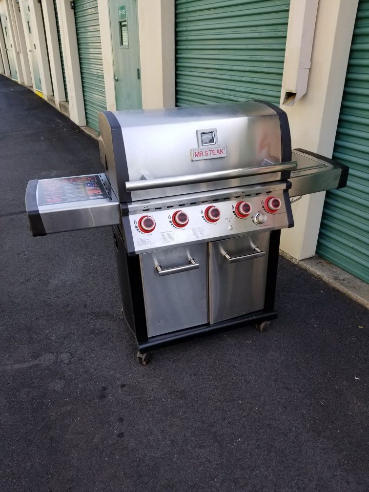 Mr. Steak 5-Burner Propane Grill with Side Burner and Infrared Burner
