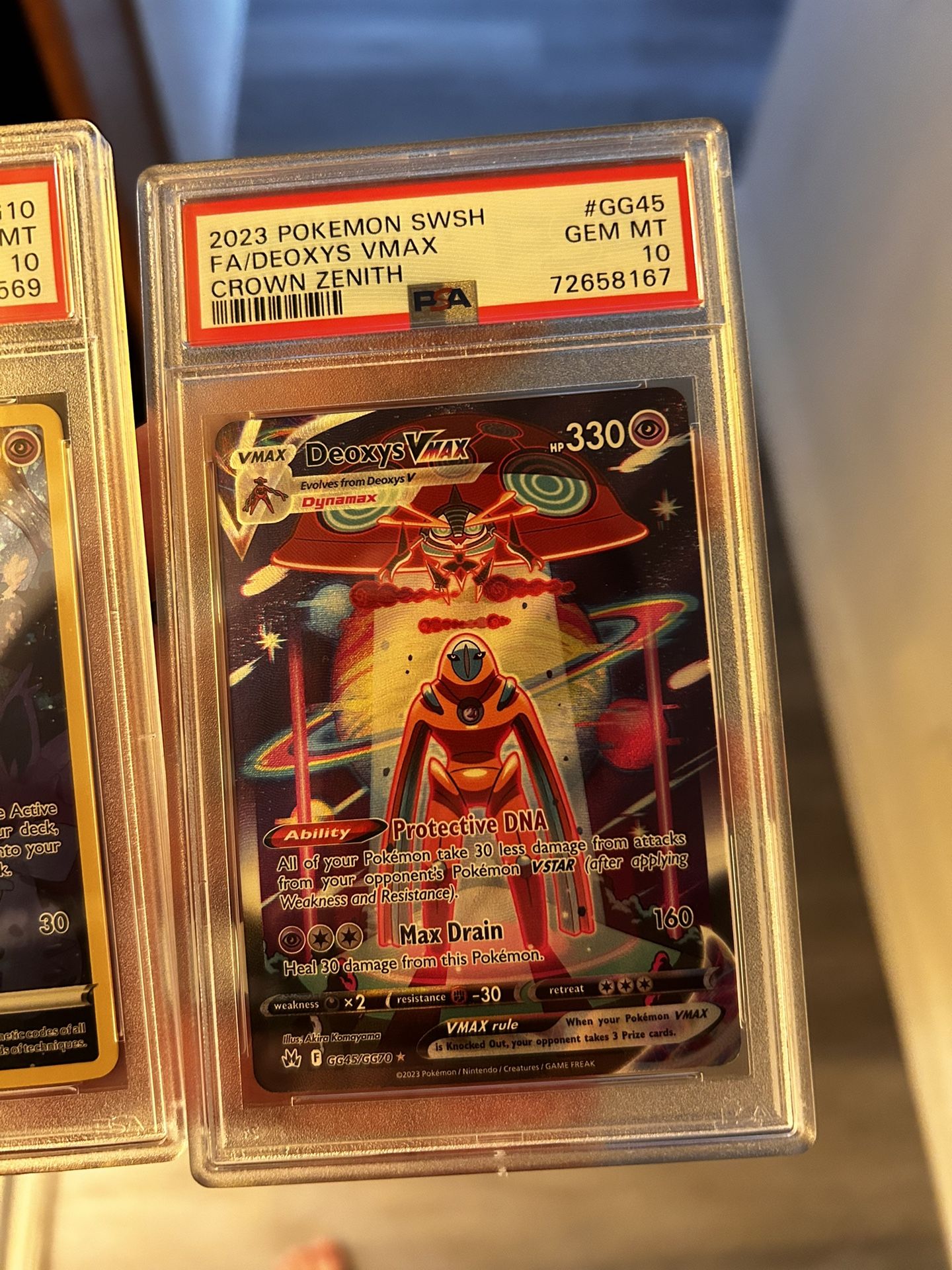 Deoxys VMAX GG45 Crown Zenith Pokemon - PSA 10 GEM MT