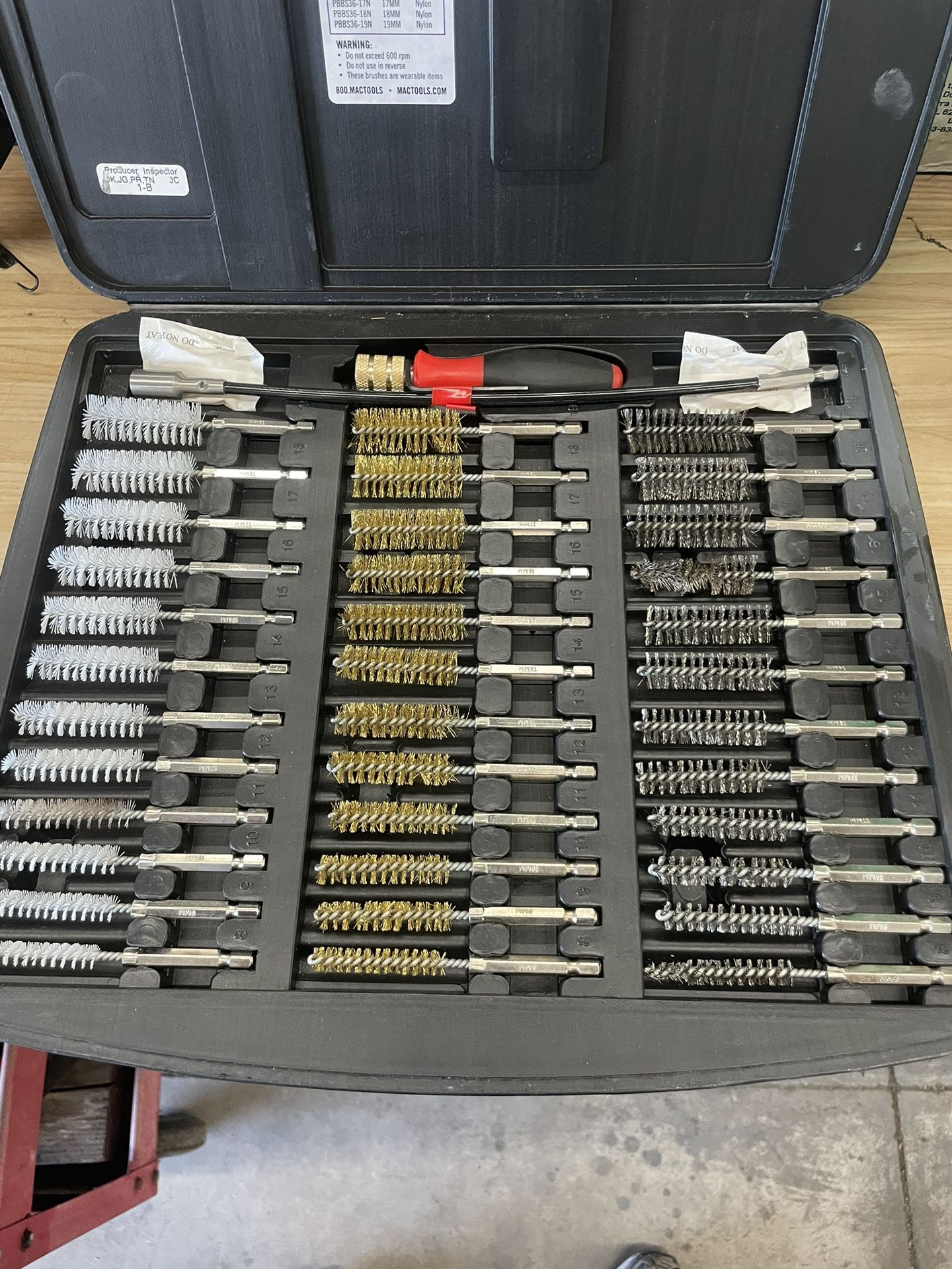 Mac Tools Professional Bore Brush Set