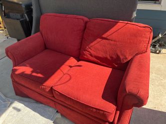 Red sofa