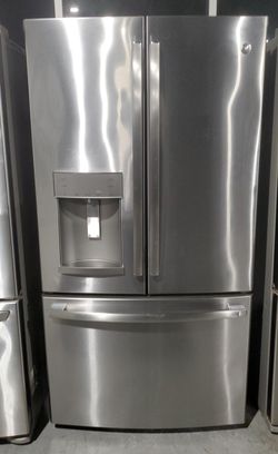 GE 3-Door Stainless Steel Refrigerator Fridge
