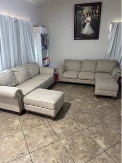 Tan/ beige couches