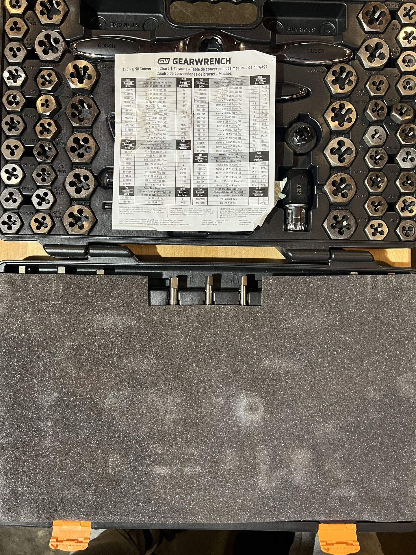 Gearwrench Ratcheting Tap And Die Set 114 Piece