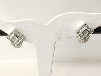 2.86 Cttw Diamond Earrings 18k White Gold 9.5 Grams Mk0626czrmia