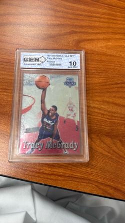 97/98 Tracy McGrady Stadium club Rookie card Gem 10