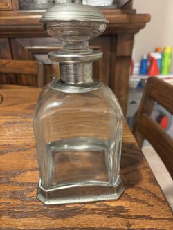 Antique Pewter Decanter