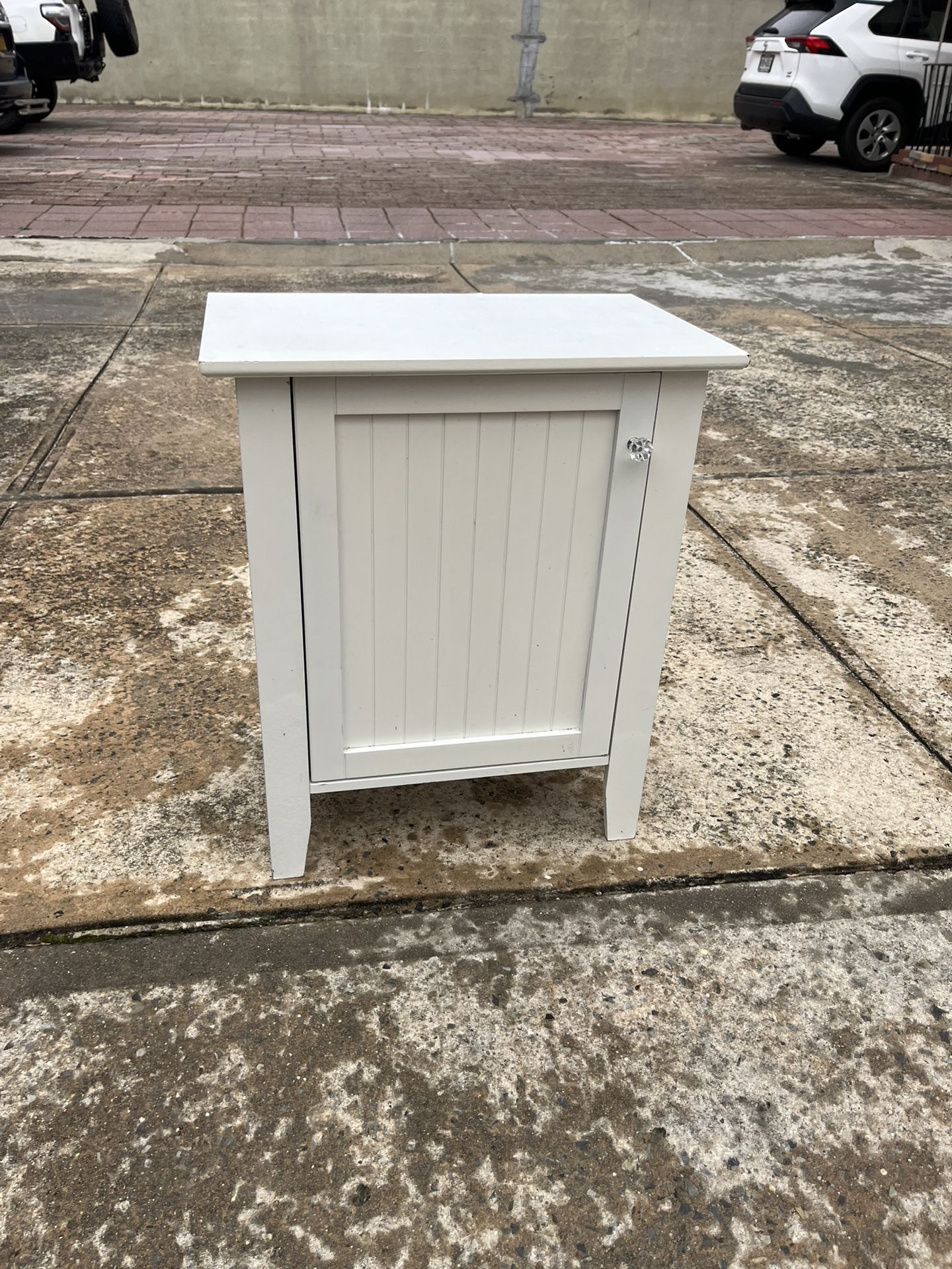 Small White Side Table Night Stand
