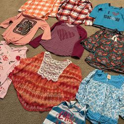 Girls Beautiful Tops- Size 12, Each $2, All Together 15$