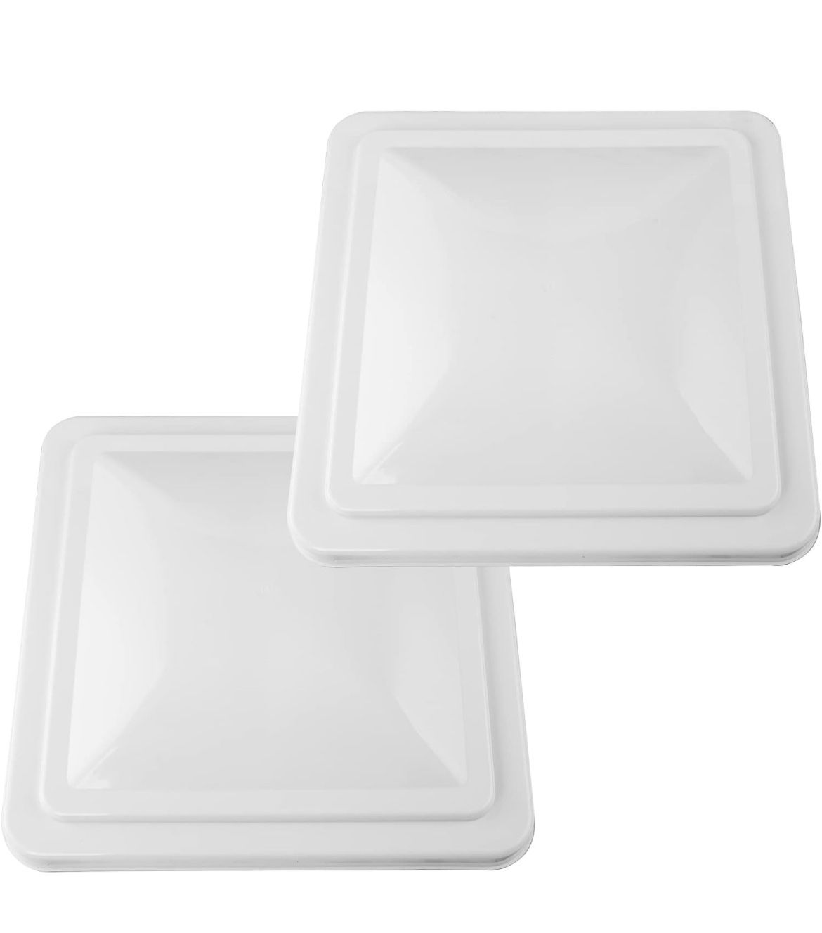 2 Pack 14" Universal Roof Vent Cover Vent Lid Replacement for RV, Trailer, Camper, Motorhome Roof Vent Cover White(Can wholesale)