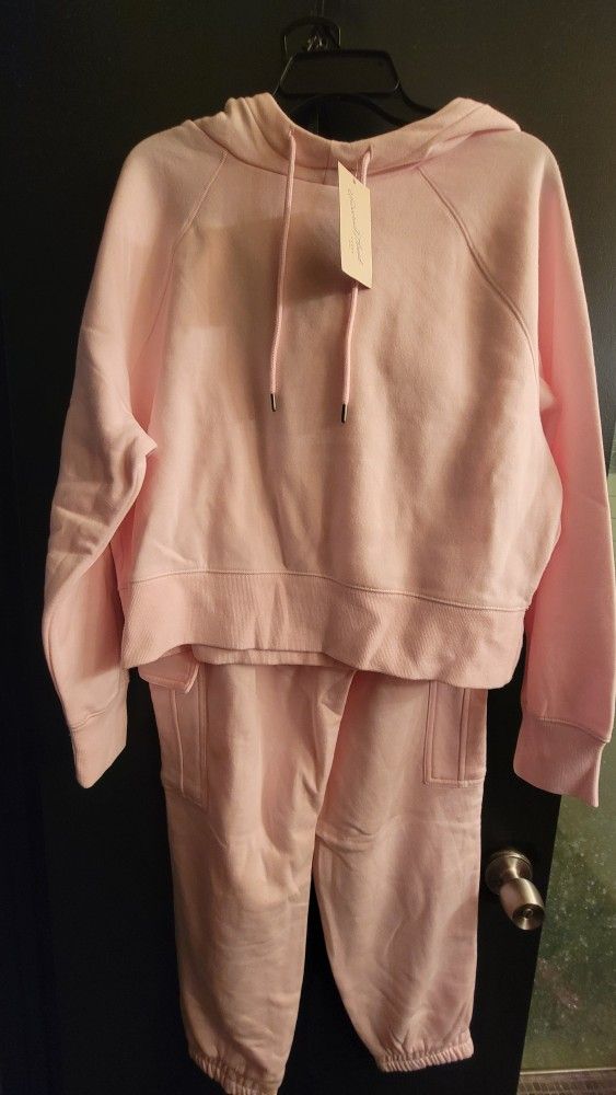 Pink Hoodie & Sweatpants Set