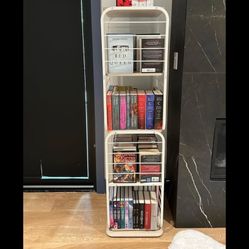 Rotating Metal Bookshelf