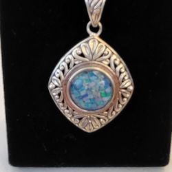 Mosaic Opal Pendant 