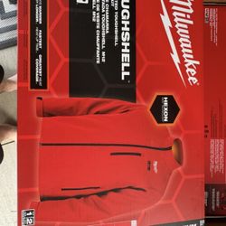 Milwaukee M12 12V Mens Heated Toughshell Jacket with Battery, Red, Large