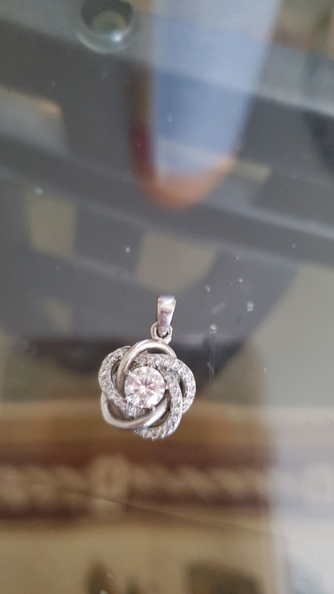 Beautiful real silver diamond charm