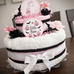 New Baby Girl Halloween Diaper Cake Baby Shower Gift
