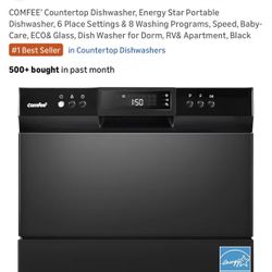 COMFEE’ Countertop Dishwasher Portable Dishwasher