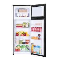 Magic Chef 7.3 cu. ft. 2-Door Mini Fridge with Freezer – Black 