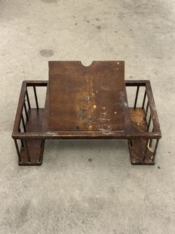 Vintage Wooden Bed Desk Tray