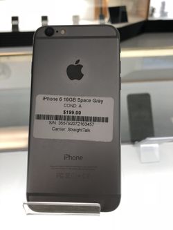 SPACE GRAY IPHONE 6 WITH 16GB! (AT&T,CRICKET,NET10,H2O,STARIGHT TALK)