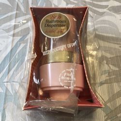 Vtg Solo Pink Bathroom Dispenser - NEW, old stock
