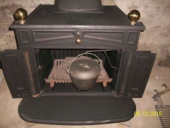 SEARS FRANKLIN ANTIQUE CAST IRON WOOD STOVE/FIREPLACE for Sale in Newberg,  OR - OfferUp