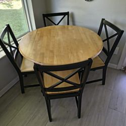 42" Table and 4 Chairs