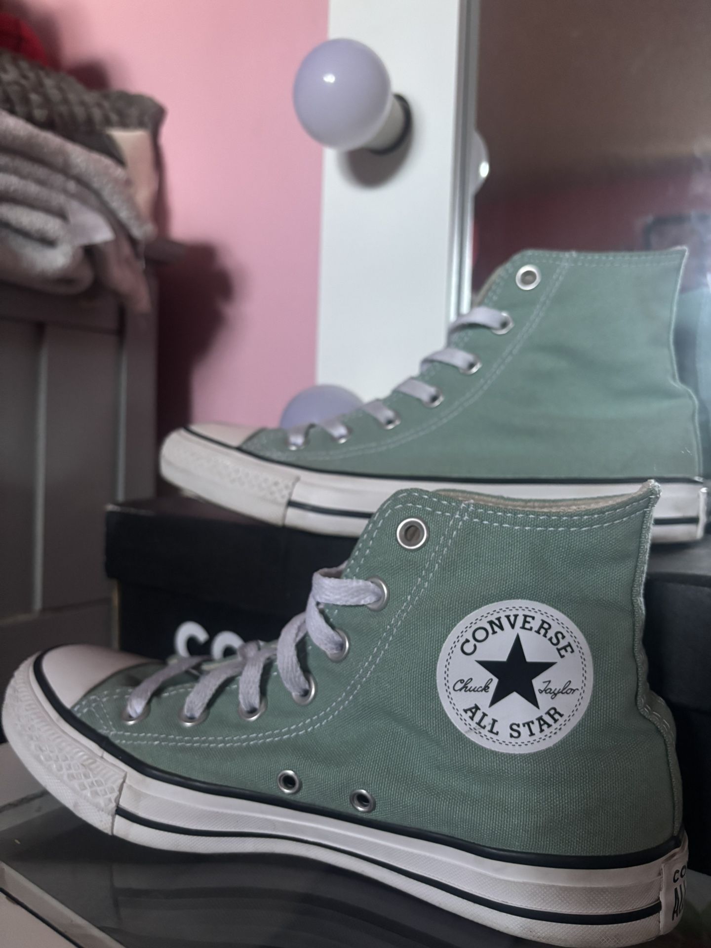 lime green converse