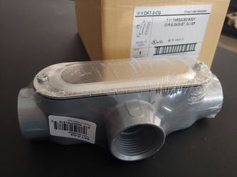 Brand new electrical threaded T style conduit boxes. 