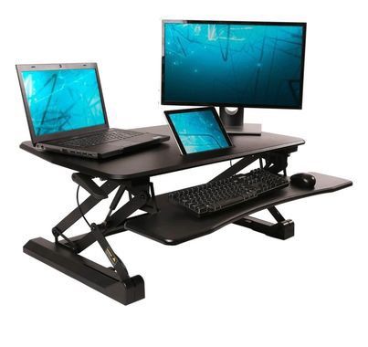 Seville Classics Airlift Gas Spring Sit to Stand Desk Converter - 35.4”