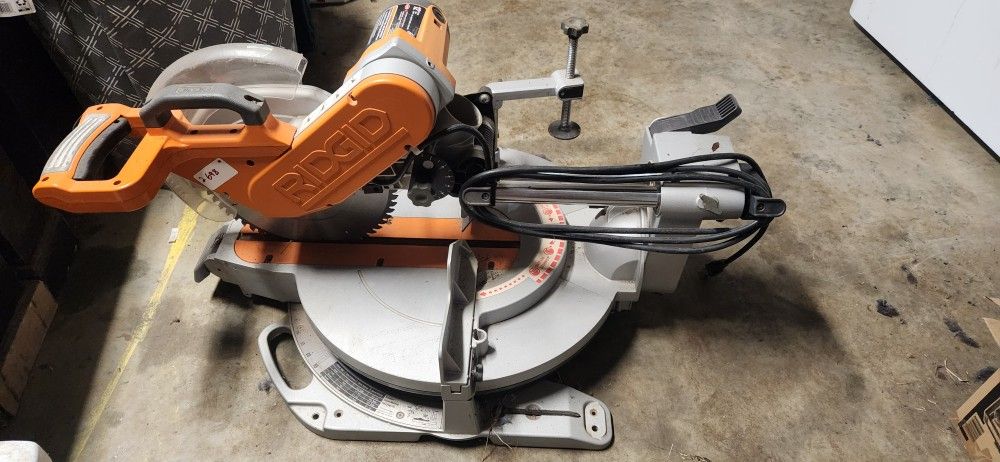 RIDGID 12 In. Dual Bevel Sliding Miter Saw