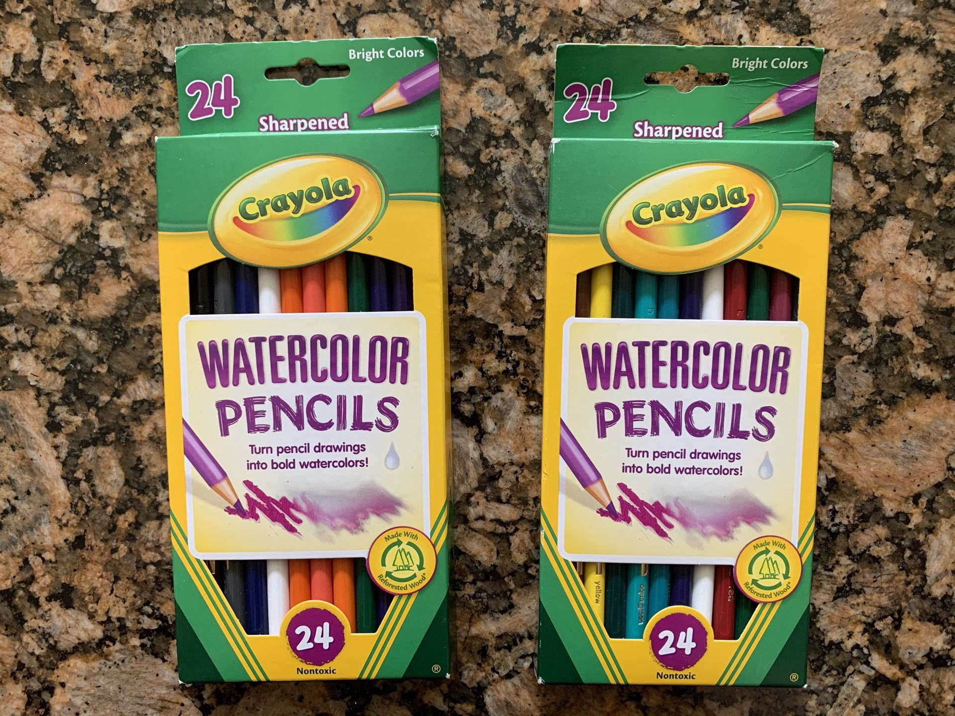 CRAYOLA WATERCOLOR PENCILS (24 COUNT)