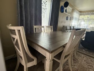 Wooden 6-Seat Dining Table