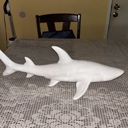 Shark coastal decor white