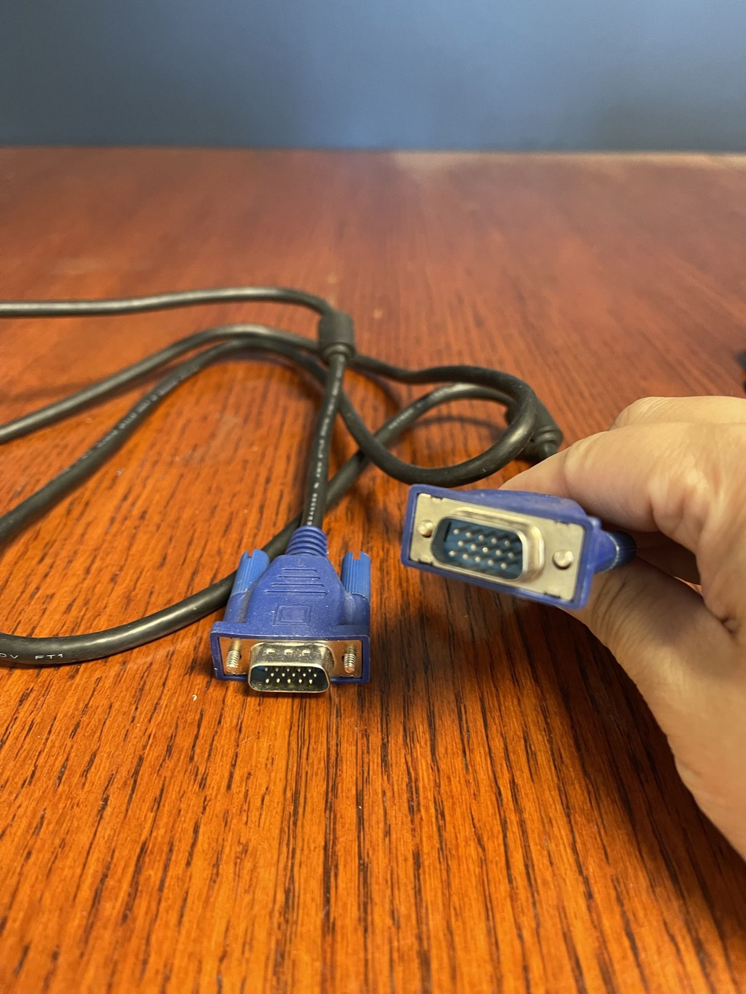 Blue VGA Blue Cable - Desktop Laptop Projector - 5 Available Price for each