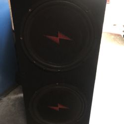 2x12 Inch Ppi ( Precission Power Inc) Subwoofers With Box