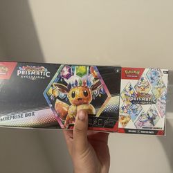 Pokemon Prismatic Evolutions Surprise Box + Booster Bundle Sams Club Sealed