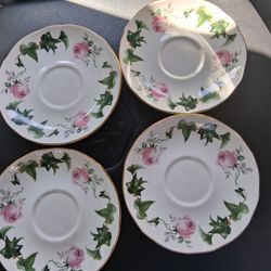 China  Set ,SAUCERs set Of 4,By CARPENTREE