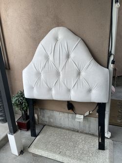 Tufted Twin Ivory Headboard 