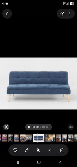 Velvet Futon bed