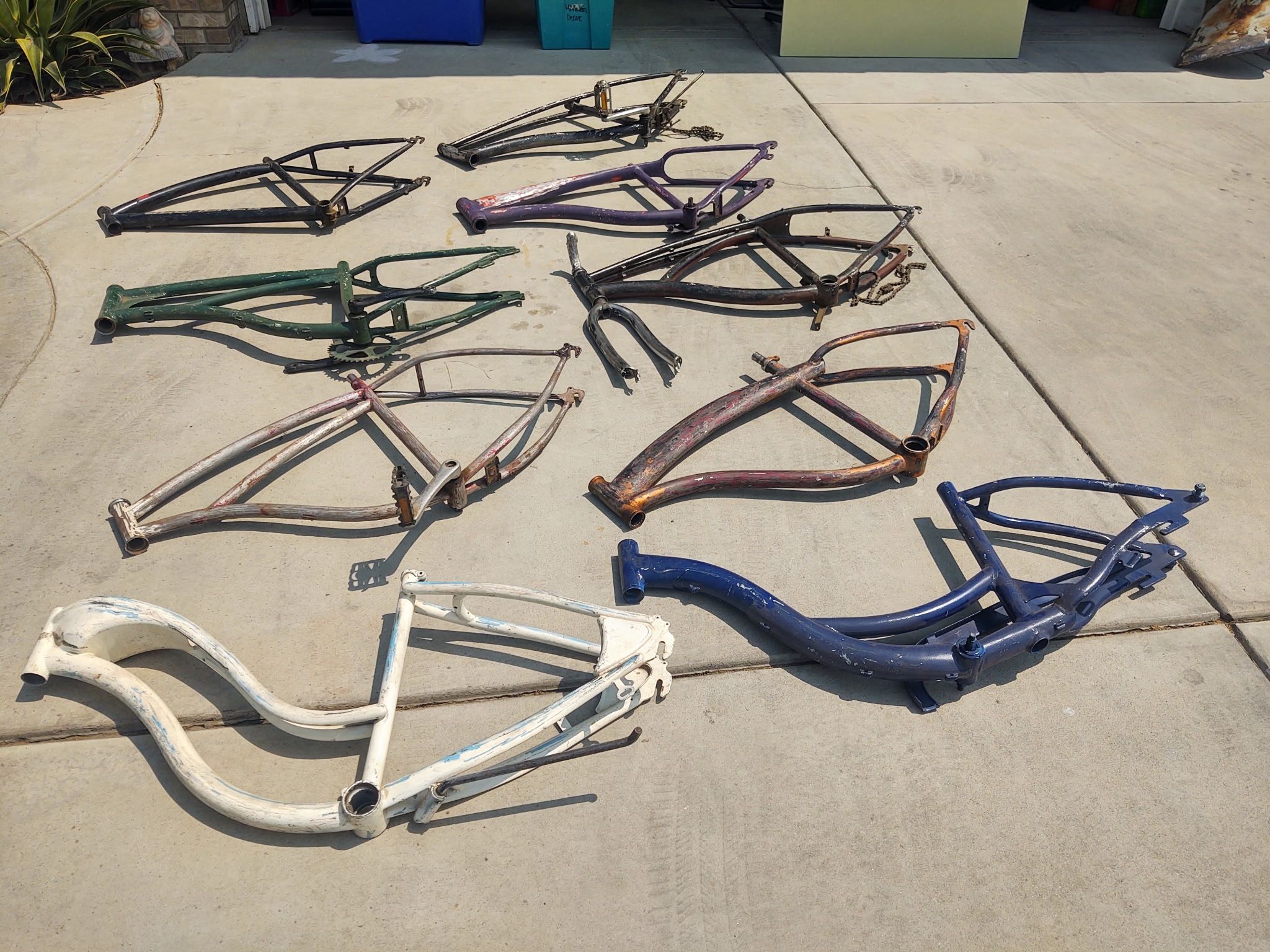 Vintage bike frames $200 obo for ALL 9