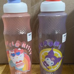 Hello Kitty & Kuromi Plastic Bottles 