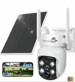 Juyivost 4G LTE Cellular Solar Security Cameras Wireless Outdoor 360° Live View